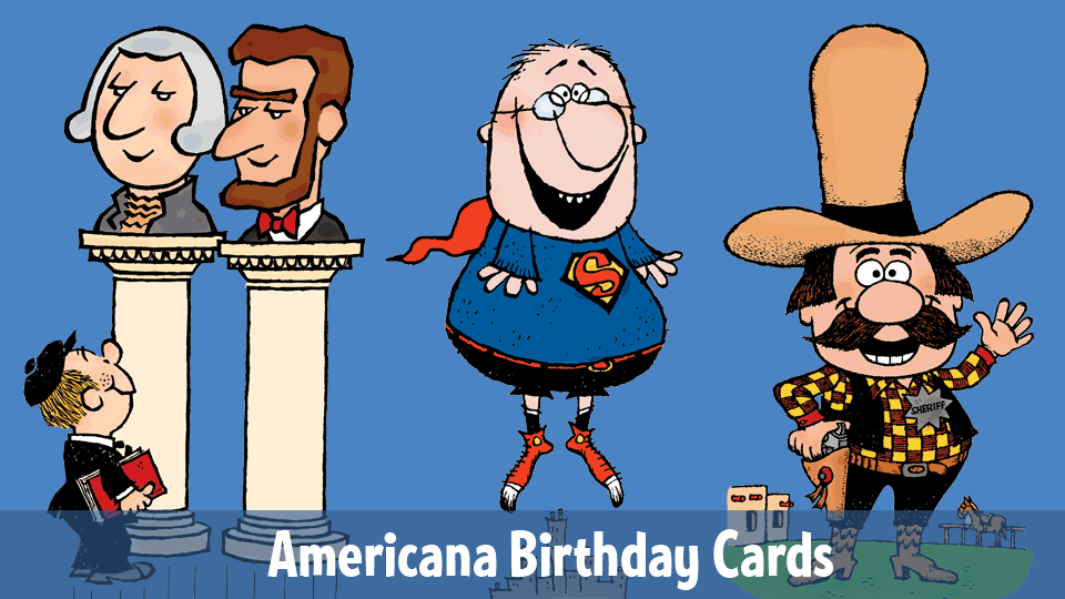American Patriotic Birthday Greeting Cards
