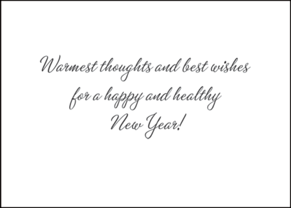 3496 - Verse 1 - Warmest thoughts and best wishes for a happy and healthy New Year!